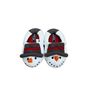 Lands End Toddler Snowman Slippers Size 8